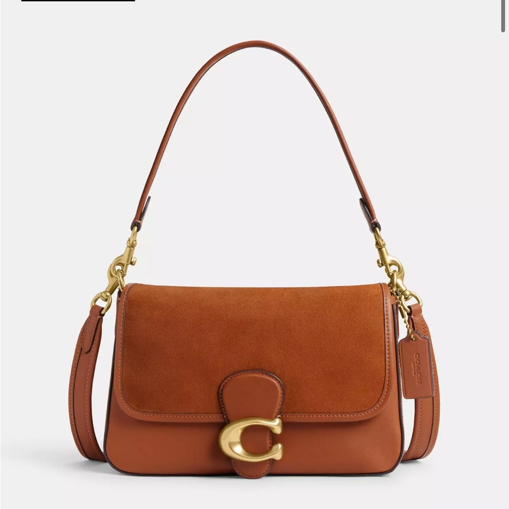 Coach Tan Leather Shoulder Bag